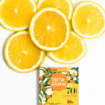 Barra Chocolate 70% Cacao sabor naranja 20grs