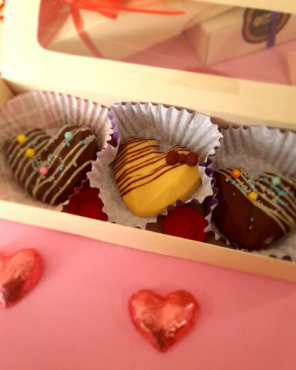 Caja Corazones de Chocolate